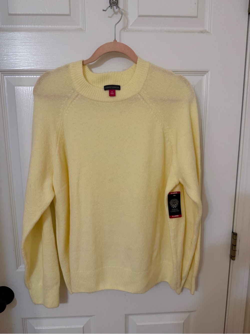 Vince Camuto Women’s Crewneck Sweater in Pale Yellow